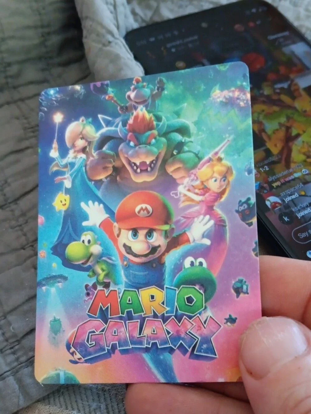 Nintendo Luigi trading card - green and gold artwork